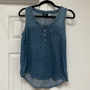 BDG chambray tank, size small